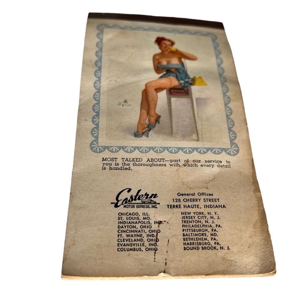 Vintage Small Calendar Tablet